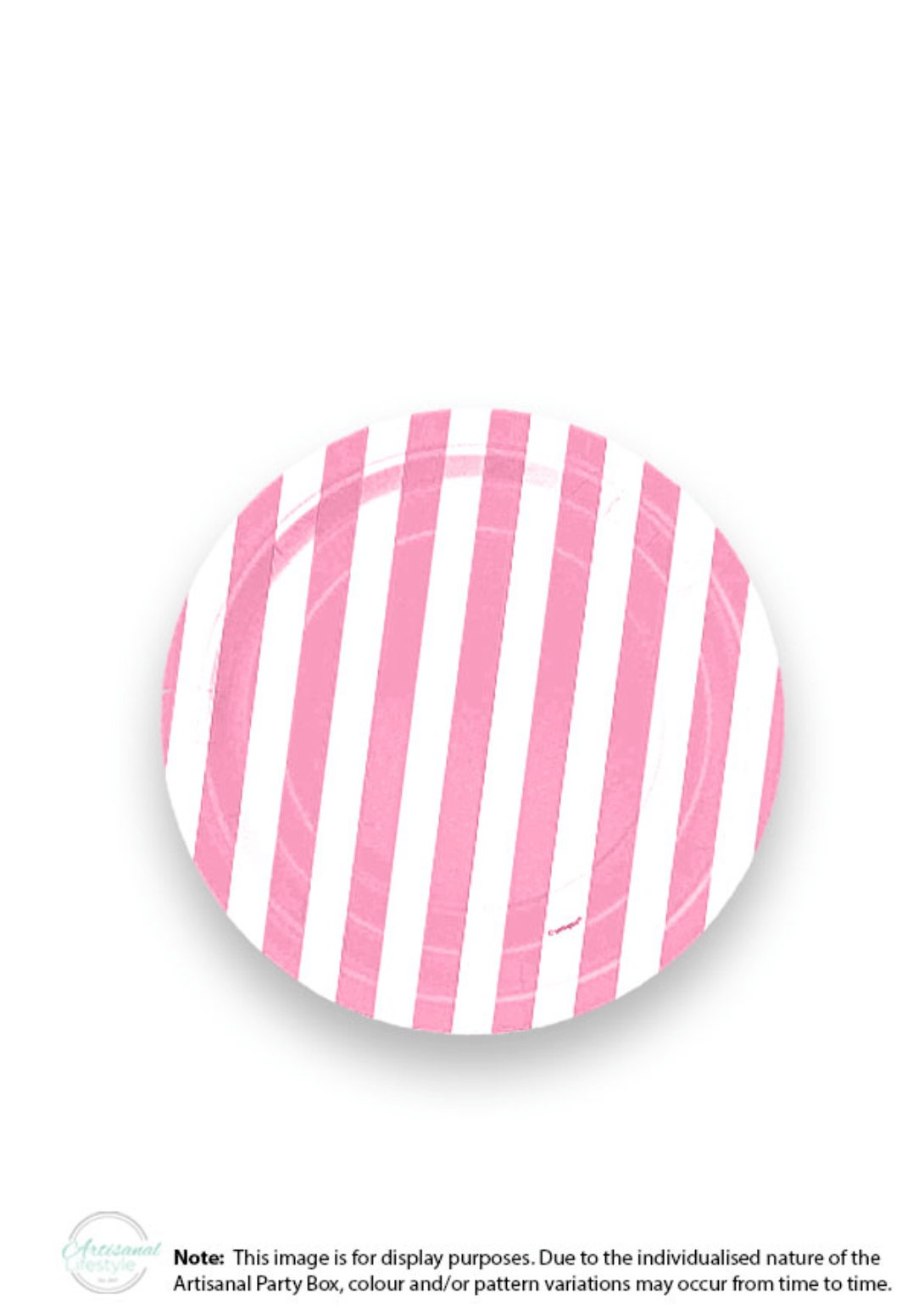 striped paper plates